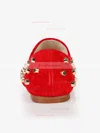 Women's Red Suede Closed Toe with Rivet #Favs03030372