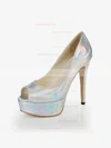 Women's Multi-color Patent Leather Pumps #Favs03030374