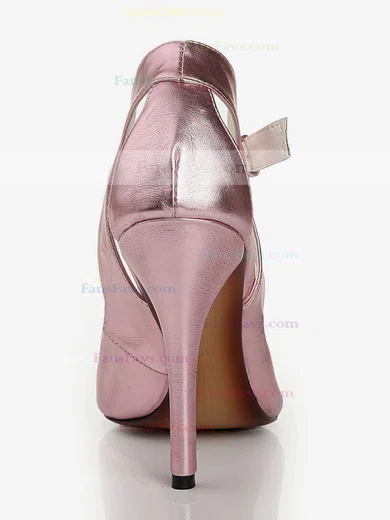 Women's Pink Real Leather Pumps with Buckle #Favs03030445