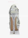 Women's White Patent Leather Pumps with Crystal/Crystal Heel/Pearl #Favs03030473