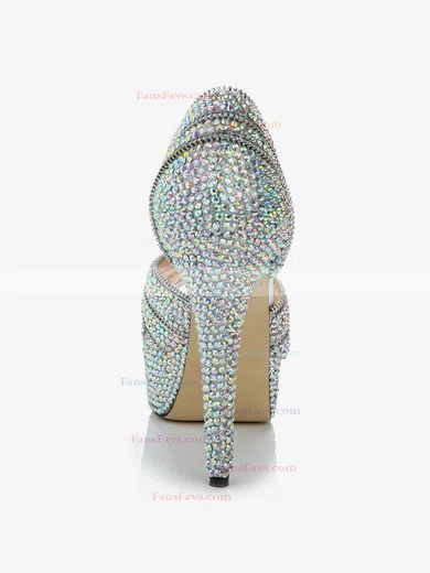 Women's  Real Leather Pumps with Crystal/Crystal Heel #Favs03030482