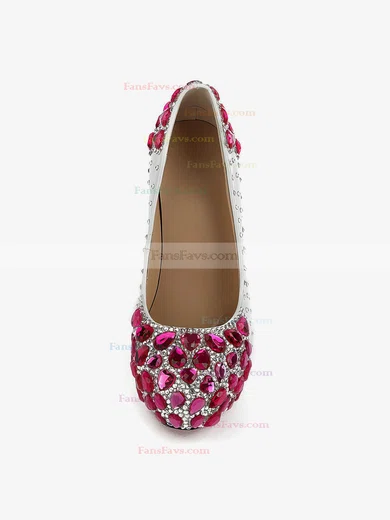 Women's  Patent Leather Pumps with Rhinestone/Crystal/Crystal Heel #Favs03030497