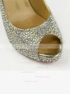 Women's Multi-color Real Leather Pumps with Crystal/Crystal Heel #Favs03030574