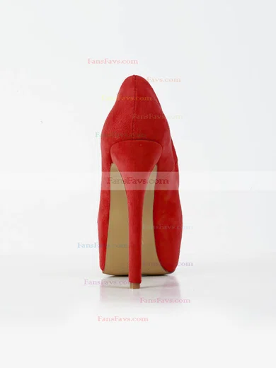 Women's Red Suede Pumps #Favs03030575