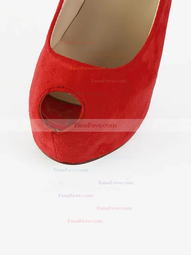 Women's Red Suede Pumps #Favs03030575