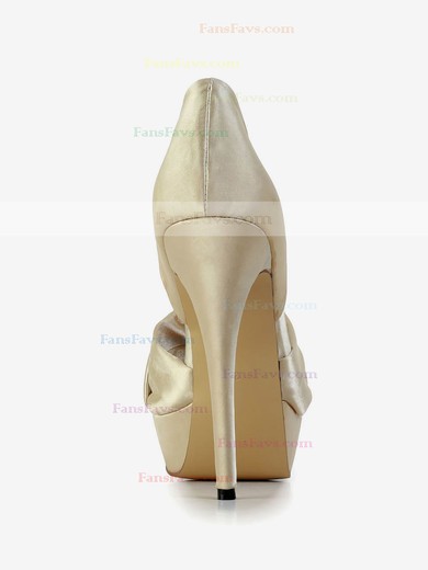 Women's Champagne Satin Pumps #Favs03030580