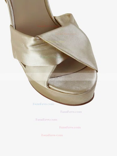 Women's Champagne Satin Pumps #Favs03030580