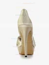 Women's Champagne Satin Pumps #Favs03030580