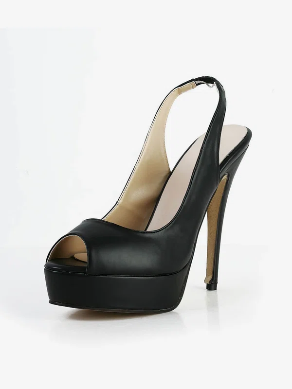 Women's Black Real Leather Pumps #Favs03030586