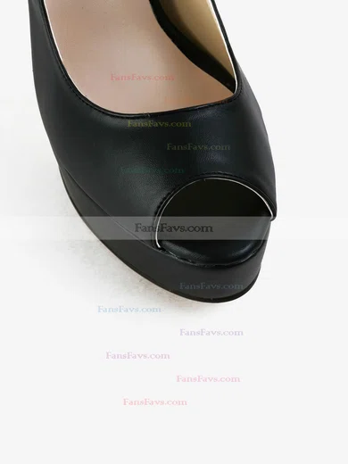 Women's Black Real Leather Pumps #Favs03030586