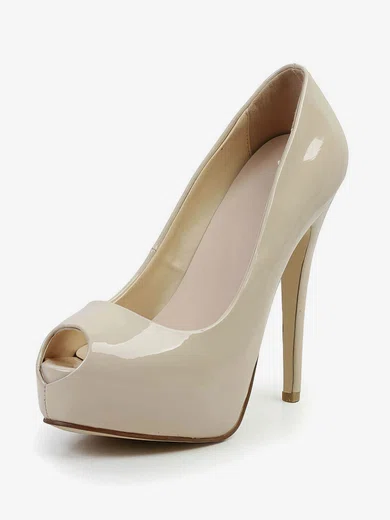 Women's Apricot Patent Leather Pumps #Favs03030587