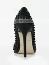 Women's Black Real Leather Pumps with Rivet #Favs03030588