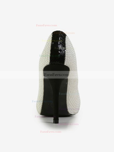 Women's Multi-color Patent Leather Pumps with Sequin/Pearl #Favs03030597