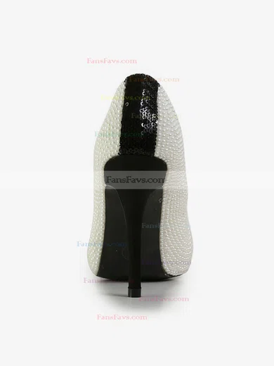 Women's Multi-color Patent Leather Pumps with Sequin/Pearl #Favs03030597