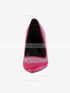 Women's Fuchsia Silk Pumps with Crystal/Crystal Heel #Favs03030612