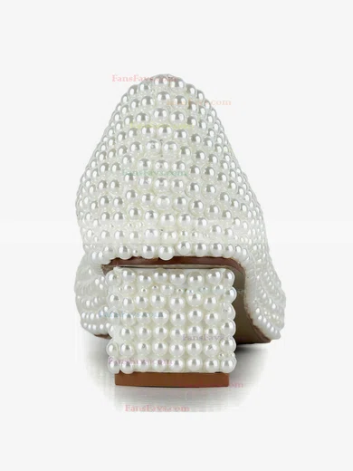 Women's White Patent Leather Pumps with Crystal/Pearl #Favs03030617