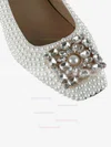 Women's White Patent Leather Pumps with Crystal/Pearl #Favs03030617