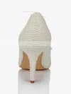 Women's White Patent Leather Pumps with Bowknot/Pearl #Favs03030637