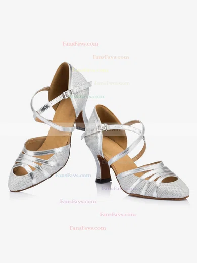 Women's White Sparkling Glitter Kitten Heel Pumps #Favs03030654