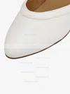 Women's White Leatherette Kitten Heel Pumps #Favs03030657