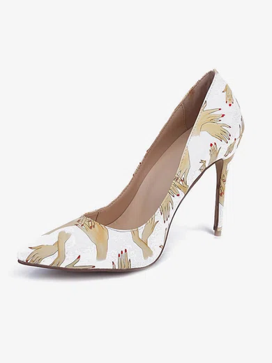 Women's Multi-color Leatherette Stiletto Heel Pumps #Favs03030667