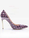 Women's Multi-color Leatherette Stiletto Heel Pumps #Favs03030691