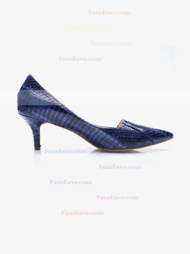 Women's Blue Patent Leather Stiletto Heel Pumps #Favs03030703