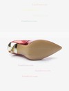 Women's Burgundy Patent Leather Stiletto Heel Pumps #Favs03030704