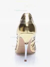 Women's Gold Patent Leather Stiletto Heel Pumps #Favs03030712