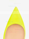 Women's Yellow Patent Leather Stiletto Heel Pumps #Favs03030716