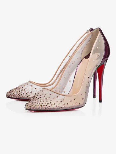 Women's Purple Patent Leather Stiletto Heel Pumps #Favs03030718