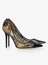 Women's Black Lace Stiletto Heel Pumps #Favs03030730