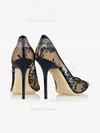 Women's Black Lace Stiletto Heel Pumps #Favs03030730