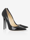Women's Black Patent Leather Stiletto Heel Pumps #Favs03030731