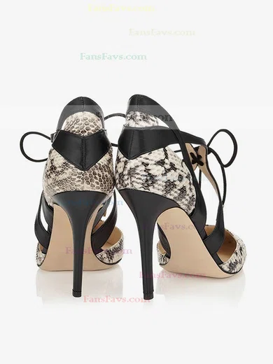 Women's Multi-color Real Leather Stiletto Heel Pumps #Favs03030789