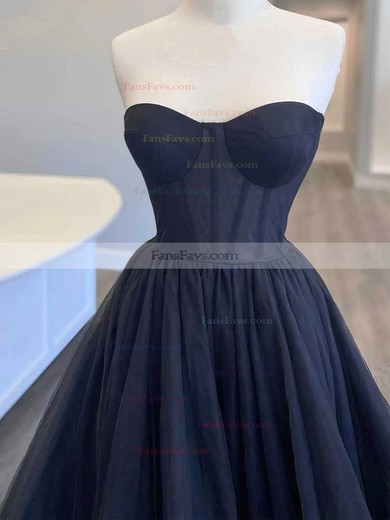 Ball Gown Sweetheart Tulle Sweep Train Prom Dresses With Cascading Ruffles #Favs020115393