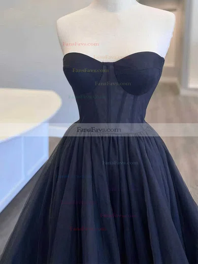 Ball Gown Sweetheart Tulle Sweep Train Prom Dresses With Cascading Ruffles #Favs020115393