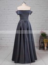 A-line Off-the-shoulder Silk-like Satin Floor-length Prom Dresses #Favs020105934