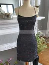 Sheath/Column Scoop Neck Glitter Short/Mini Short Prom Dresses #Favs020020111397