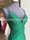 Sheath/Column V-neck Silk-like Satin Short/Mini Beading Short Prom Dresses #Favs020020108884