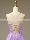 A-line Scoop Neck Tulle Lace Short/Mini Short Prom Dresses With Appliques Lace #Favs020020110593