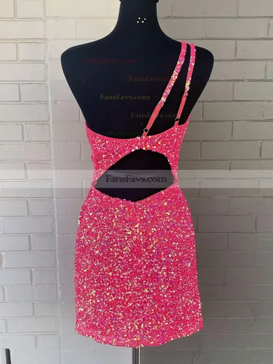 Sheath/Column One Shoulder Sequined Short/Mini Short Prom Dresses #Favs020020110609