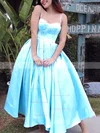 A-line Sweetheart Satin Ankle-length Short Prom Dresses #Favs020020111436