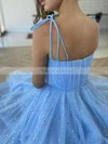 A-line Sweetheart Tulle Ankle-length Short Prom Dresses #Favs020020108936