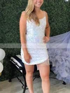 Sheath/Column Scoop Neck Sequined Short/Mini Short Prom Dresses #Favs020020109881