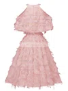 A-line Scoop Neck Tulle Tea-length Short Prom Dresses With Feathers / Fur #Favs020020111280