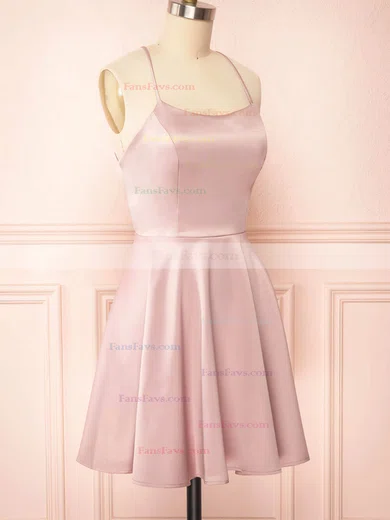 A-line Scoop Neck Chiffon Short/Mini Short Prom Dresses #Favs020020109924