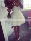 A-line Sweetheart Organza Short/Mini Short Prom Dresses #Favs020020111328