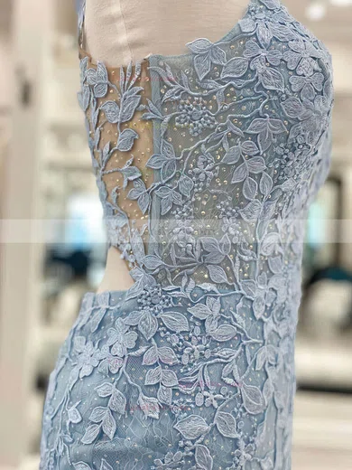 Sheath/Column V-neck Tulle Short/Mini Short Prom Dresses With Lace #Favs020020110717