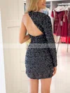 Sheath/Column V-neck Glitter Short/Mini Short Prom Dresses #Favs020020109971